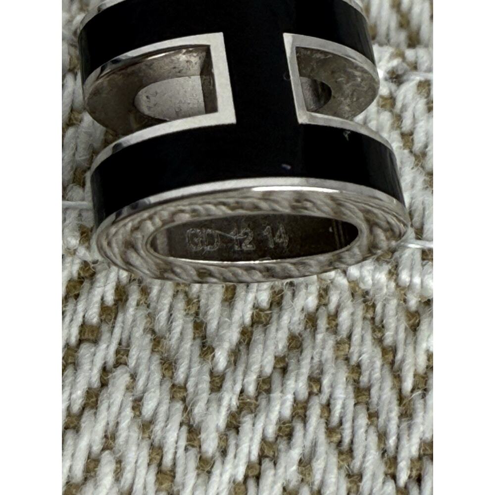 Hermes Mini Pop H Pendant Noir Necklace Pendant - Picture 4 of 6